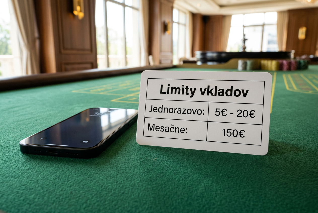 Infografika limitov a poplatkov pre SMS vklady v slovenskom online kasíne
